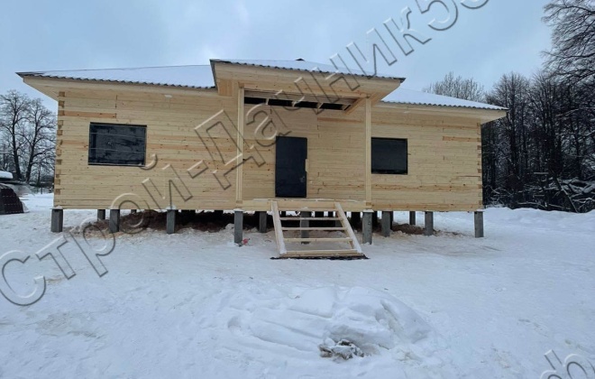 4 Брусовой дом  ОД-41, 13,5Х9, 127,8 м², Калужская область, Малоярославецкий район, село Казариново (3)